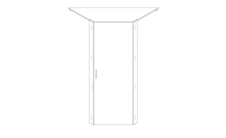 Tür für Eckschranklösung Multischrank-System