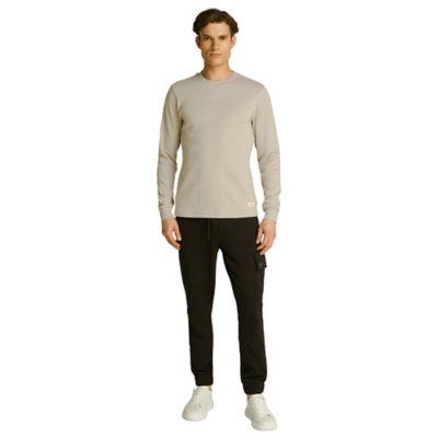 Tee-shirt à manches longues homme Woven Label Waffle CALVIN KLEIN