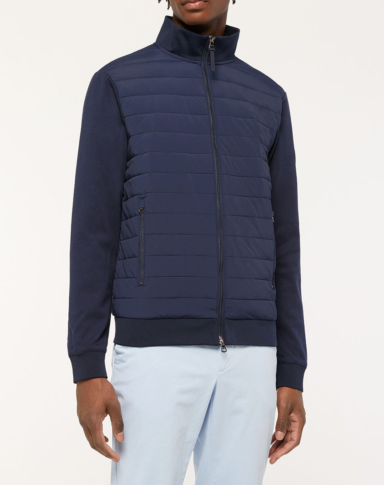 Hackett London Blouson Bimatière Media bleu marine