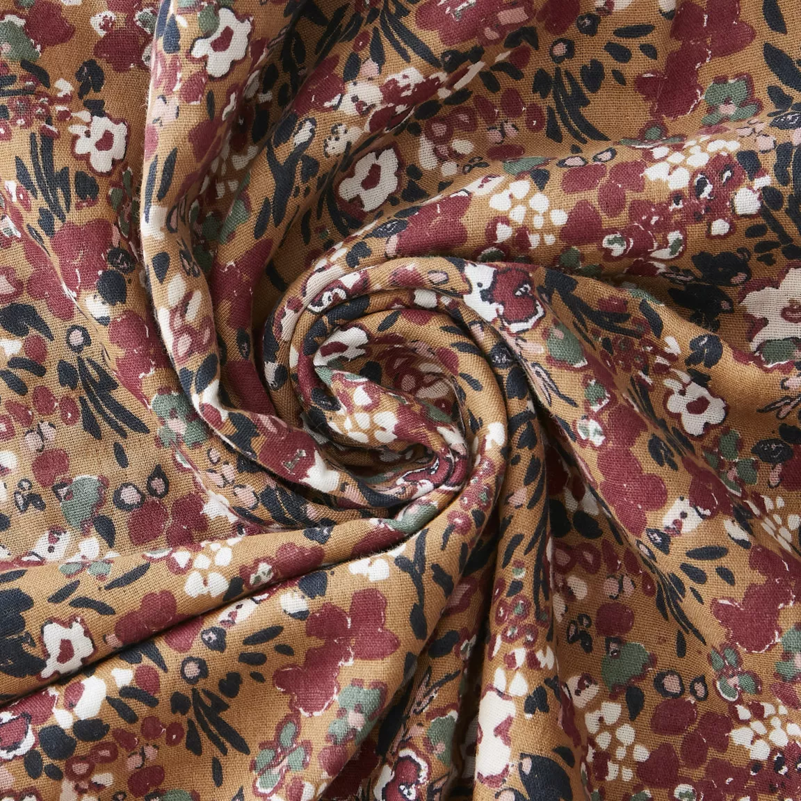 Taie d'oreiller carrée gaze de coton (60 x 60 cm) Constance Camel