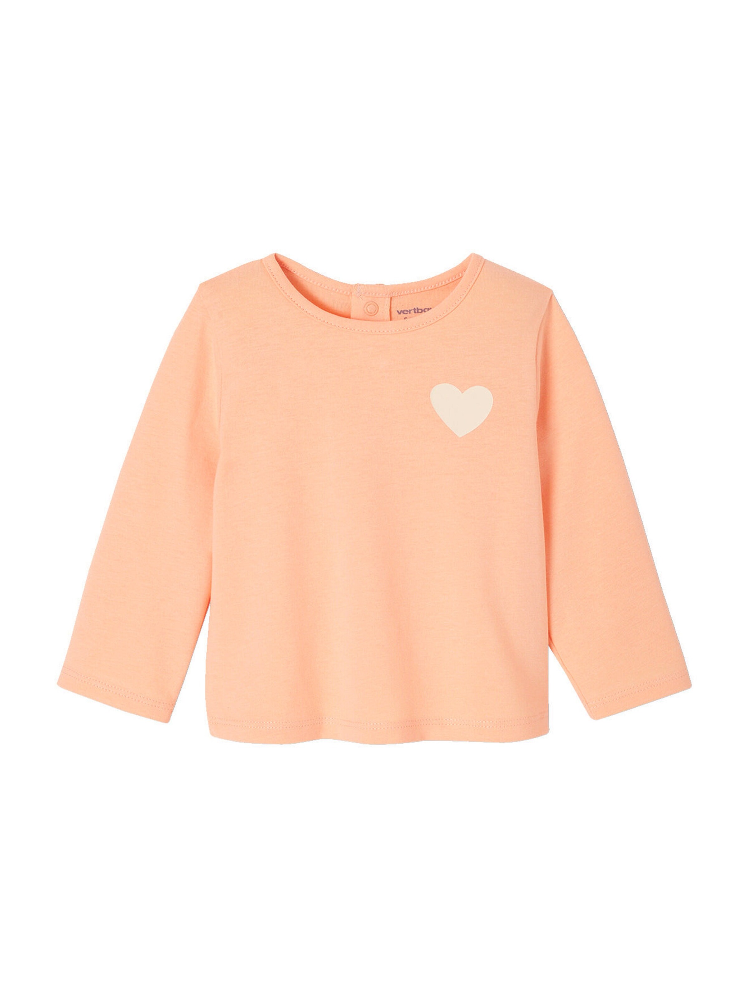 Vertbaudet 2er-Pack Baby Shirts mit Druckknöpfen BASIC wollweiß