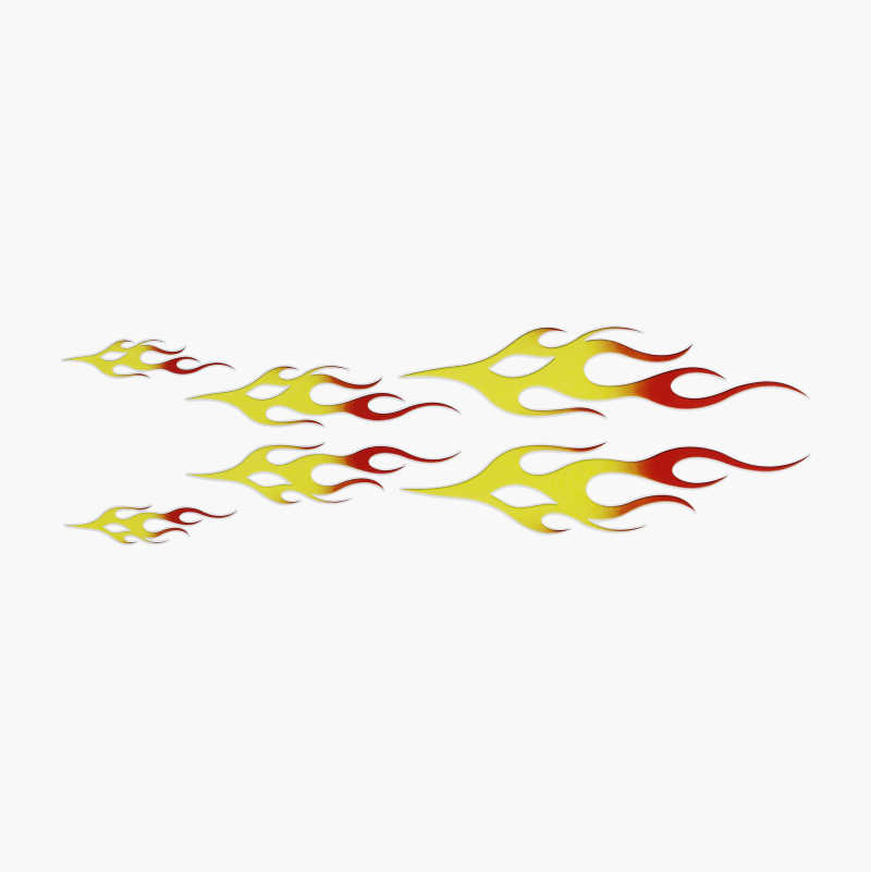 Dekal, flammer