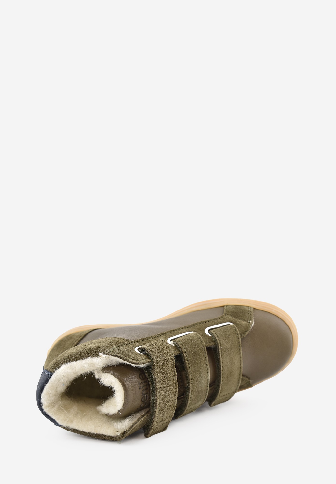 Laax logo Wollfutter Kinder Khaki Blau
