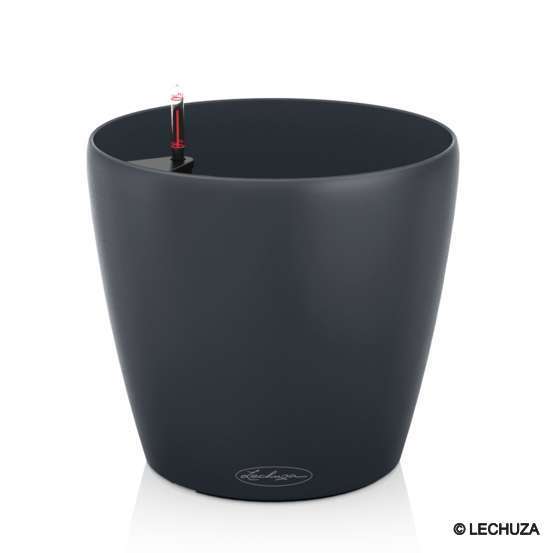 Pot Classico Color en polypropylène, gris ardoise Ø 28 x H. 26 cm