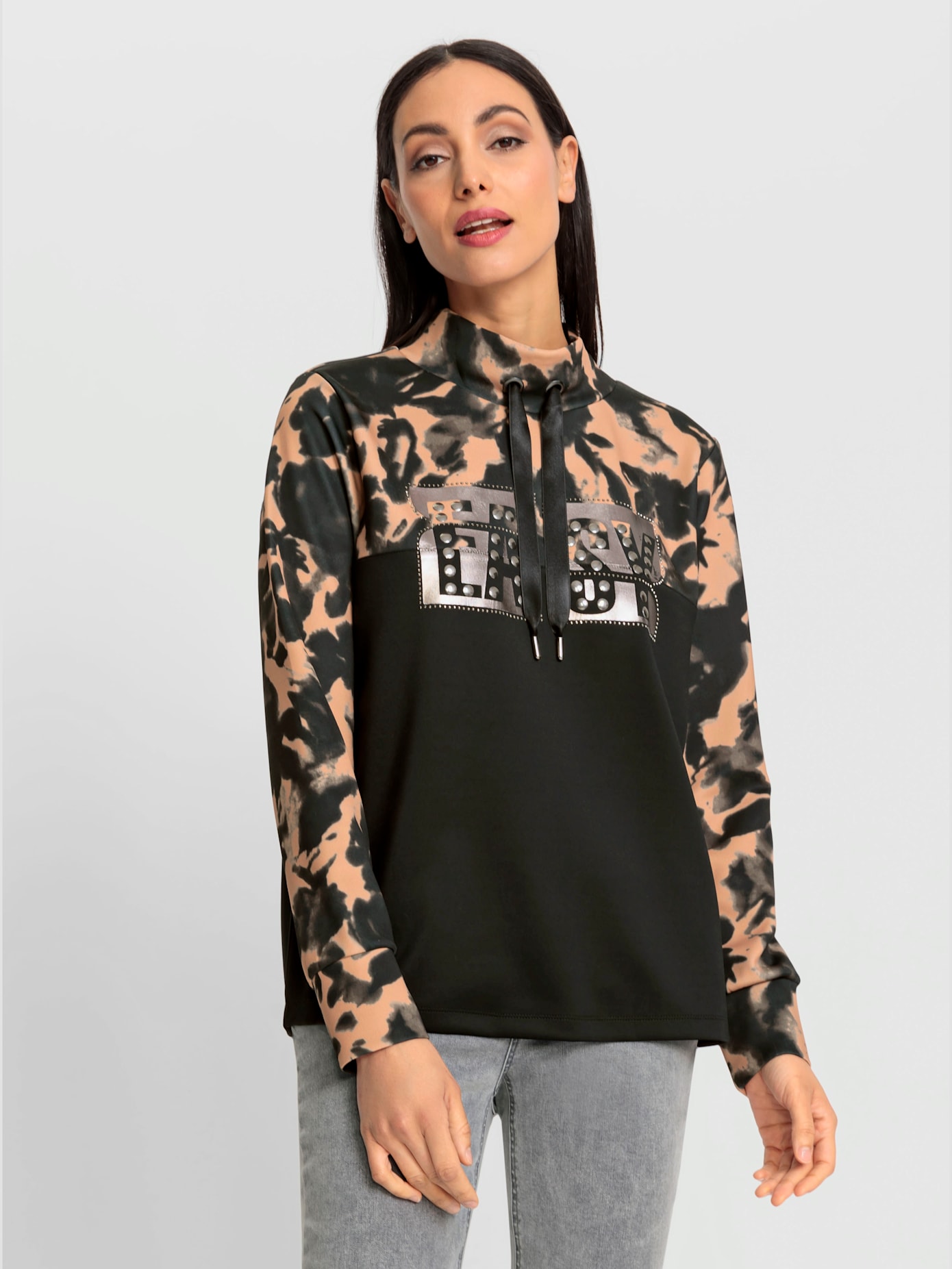 T-shirt imprimé jersey brillant léger
