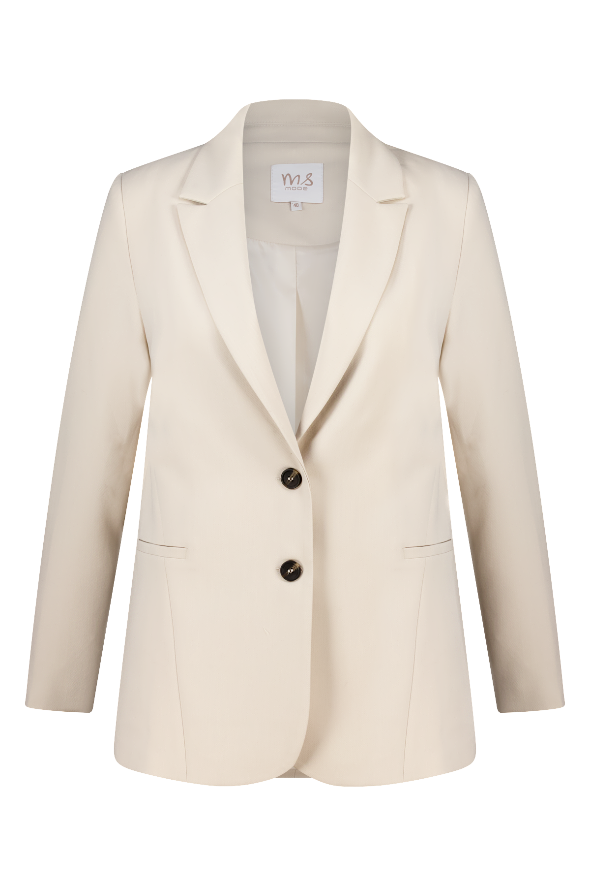 Blazer met knoopsluiting Licht zand