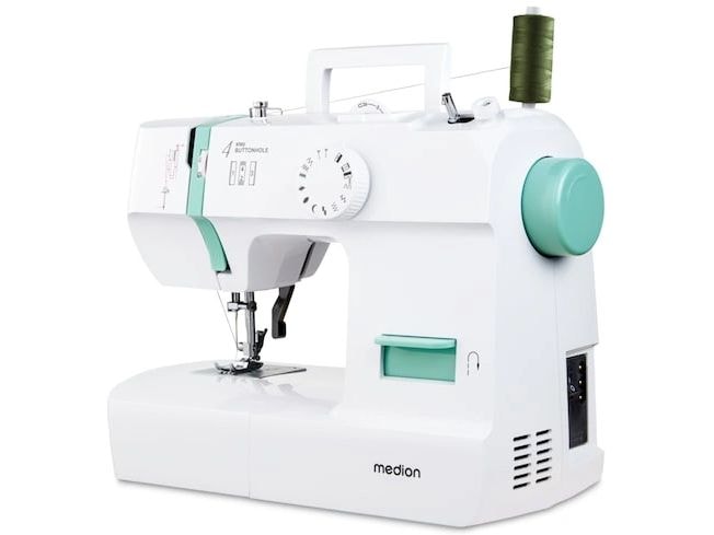 Medion Nähmaschine Life SM70 Weiss/Türkis Nähmaschine mit einer Motorleistung von 70 Watt