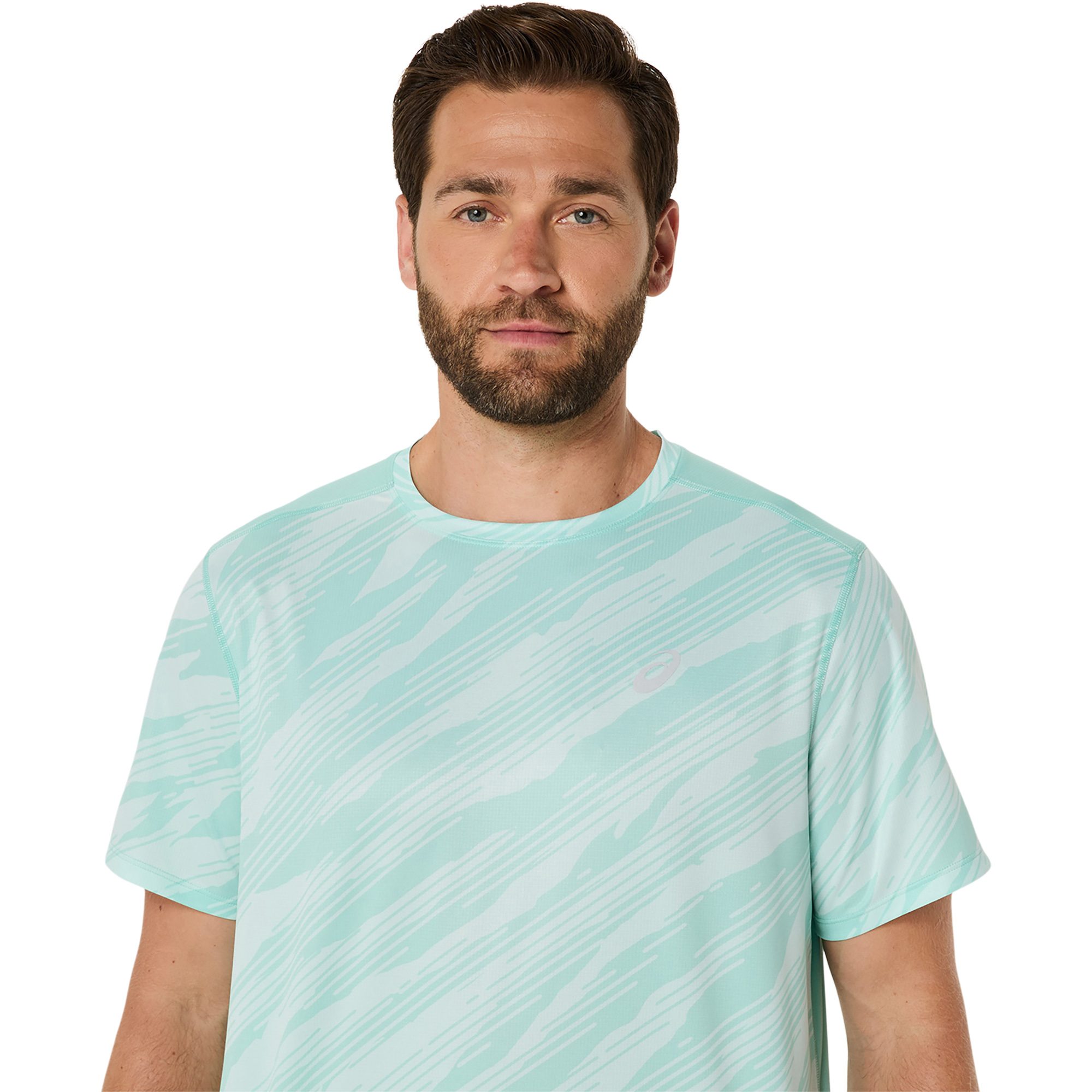 ASICS Core All Over Print T-Shirt Herren oasis green