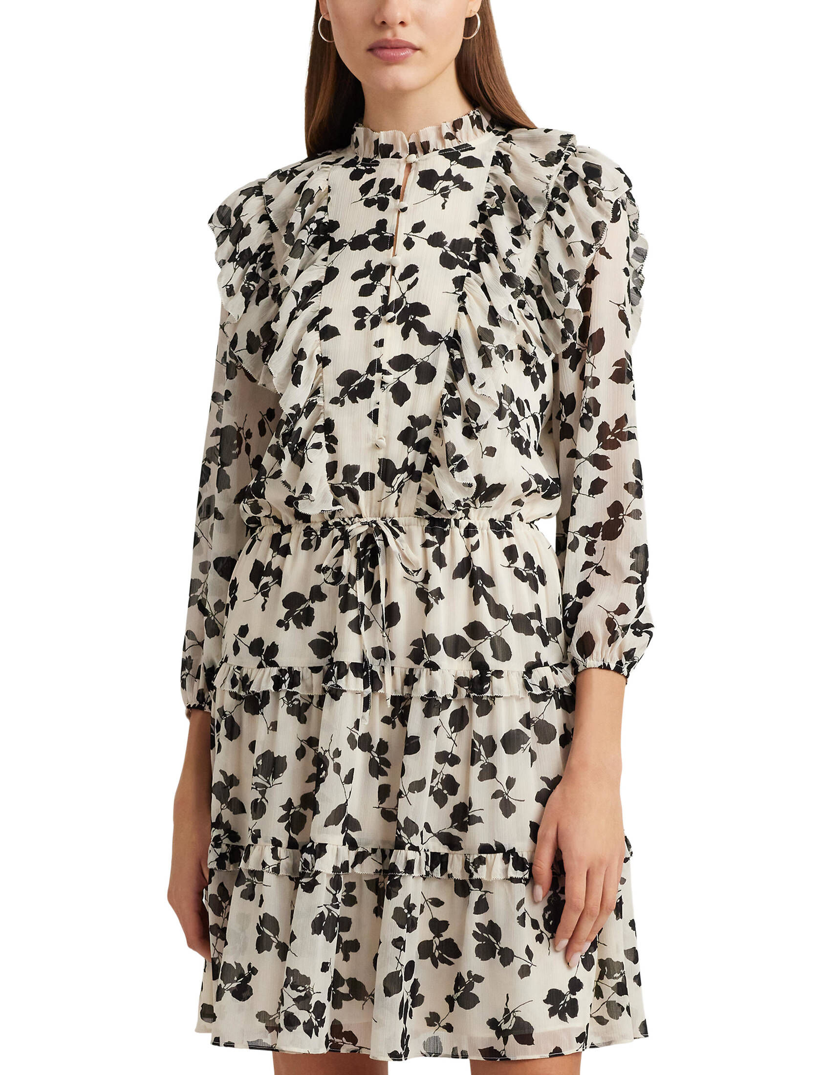 Lauren Ralph Lauren| Damen Kleid aus Knittergeorgette
