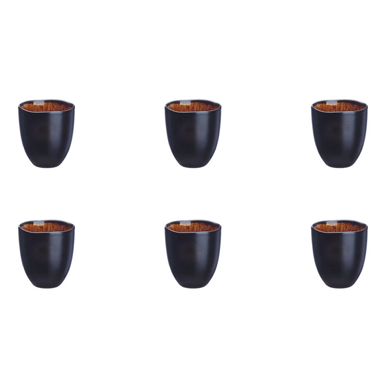 Bjorn 6 Tasses en Grès Iris beige/marron - 15 cl