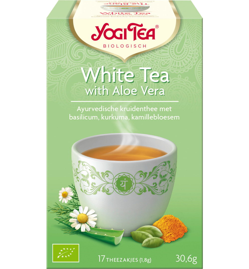 Yogi Tea White tea with aloe vera bio (17 stuks)