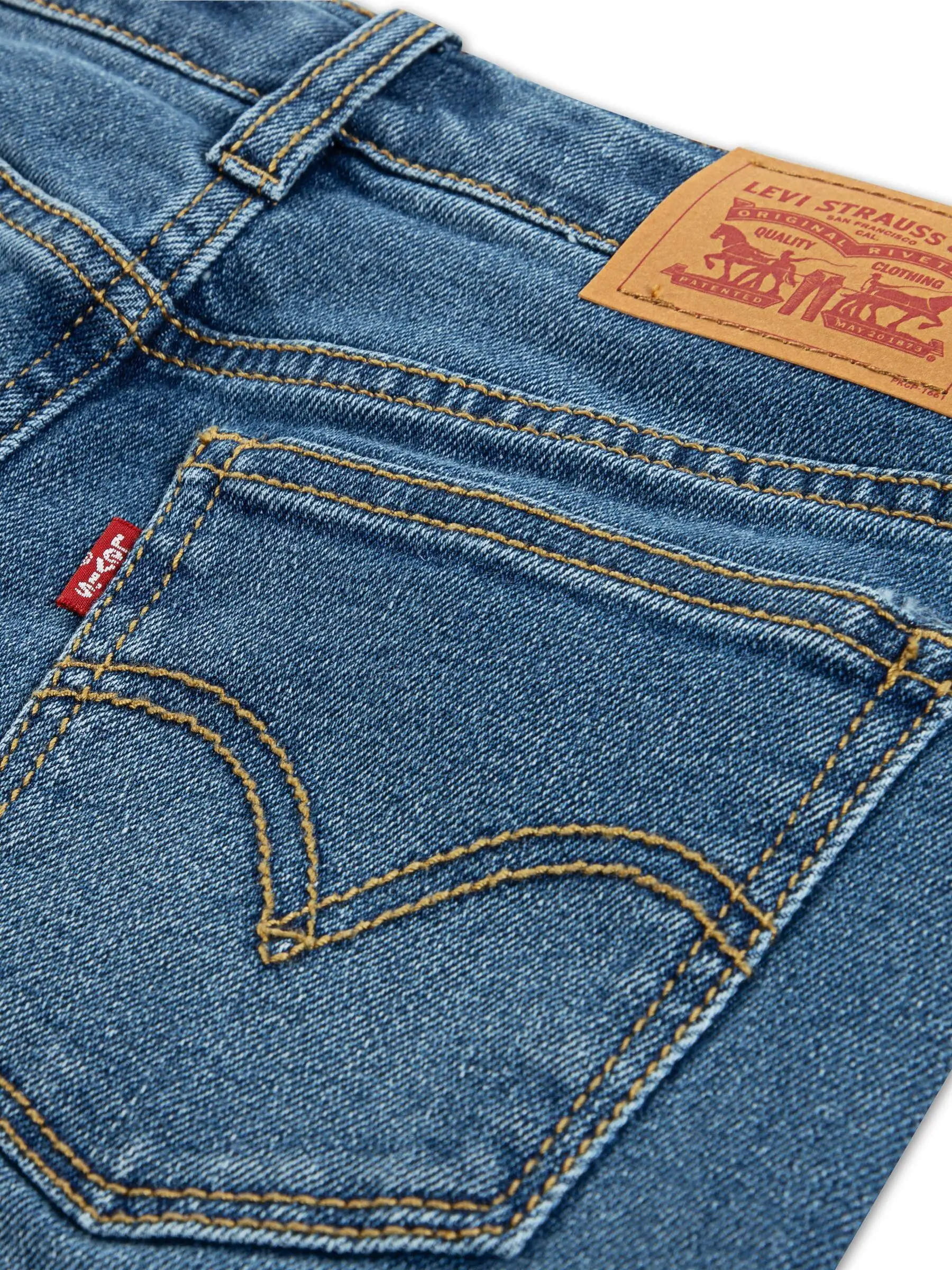 Blauw - Levi's® Logo Wide Leg Jeans