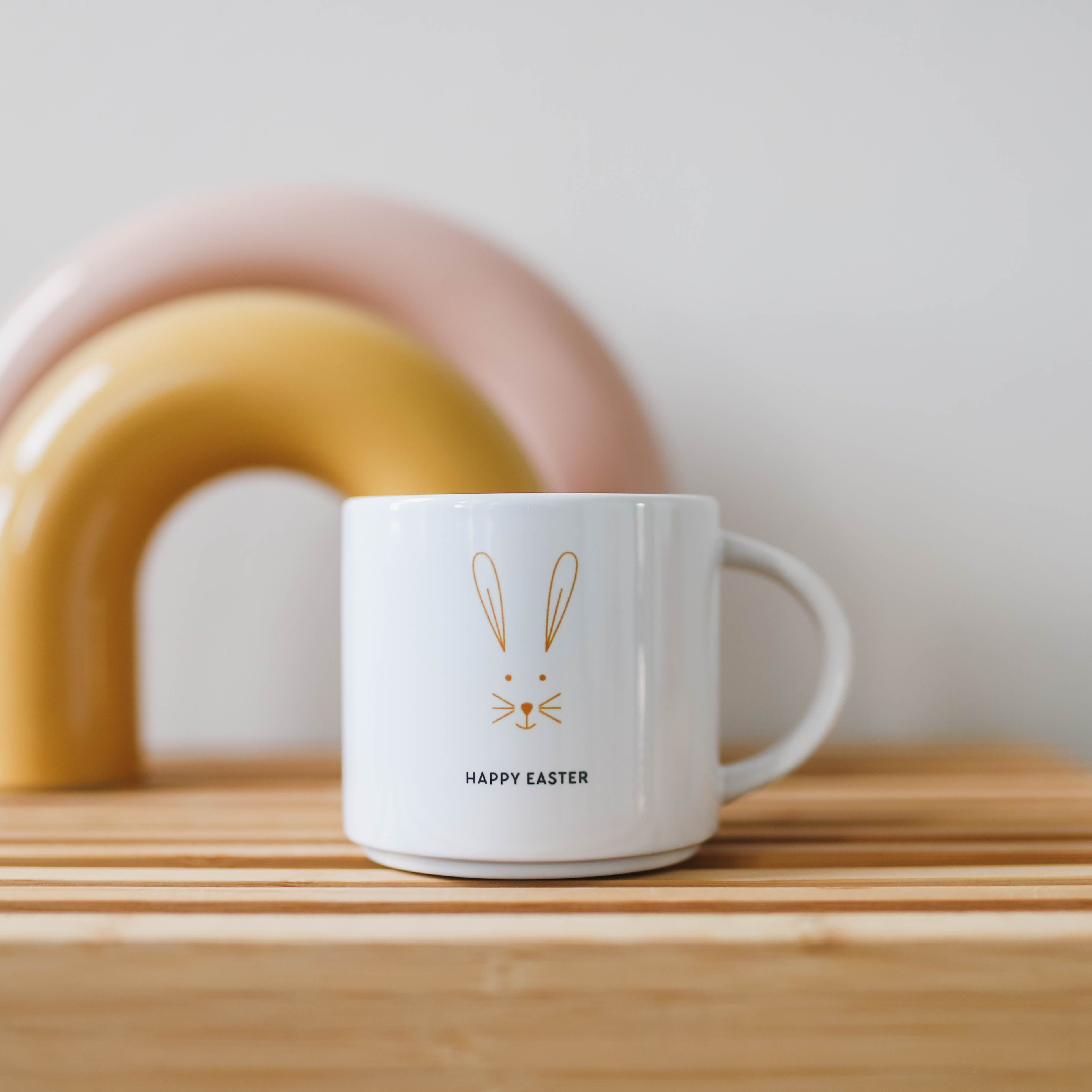 Jumbo-Tasse „Osterhase“, orange