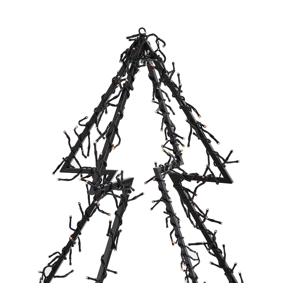 Kerst kerstboom zwart incl. LED IP44 - Brilli