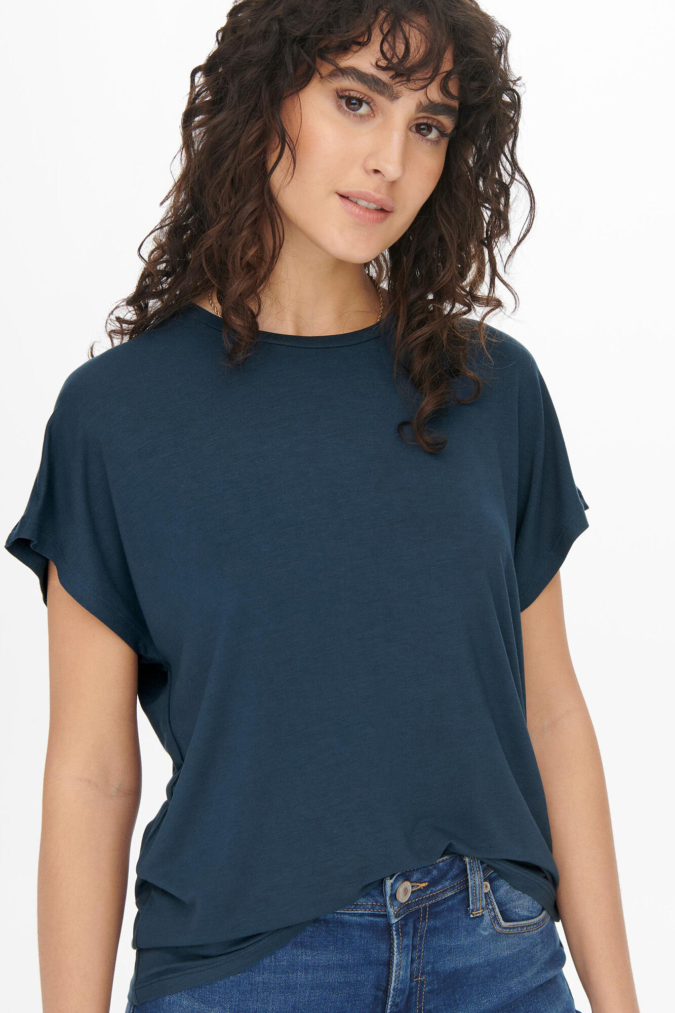 Camiseta de gola redonda