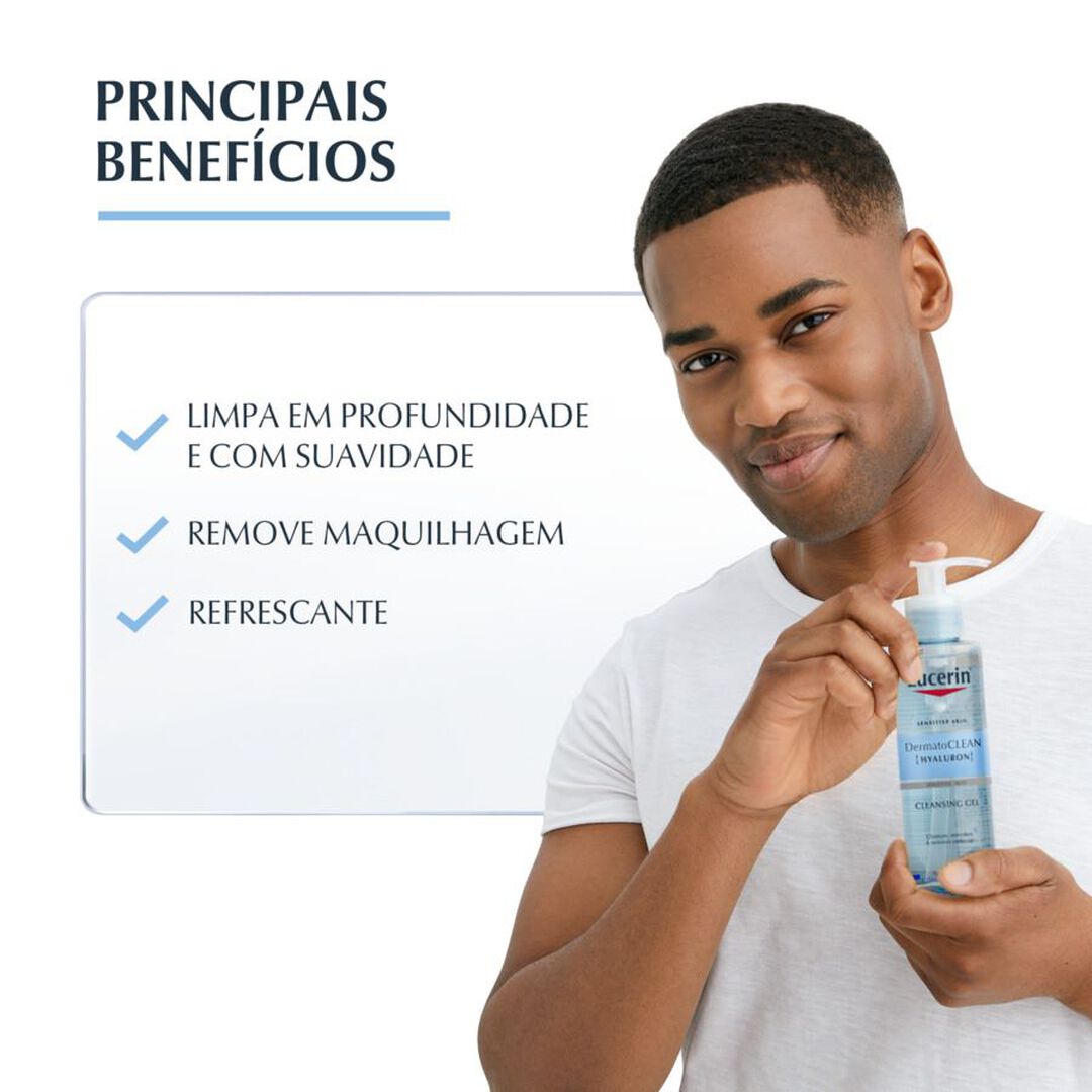 EUCERIN  DermatoCLEAN [Hyaluron] Gel de Limpeza - 200ml