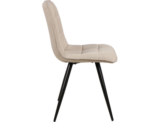 CONCEPT1 - Chaise Lot de 4 C. Alize beige tissu