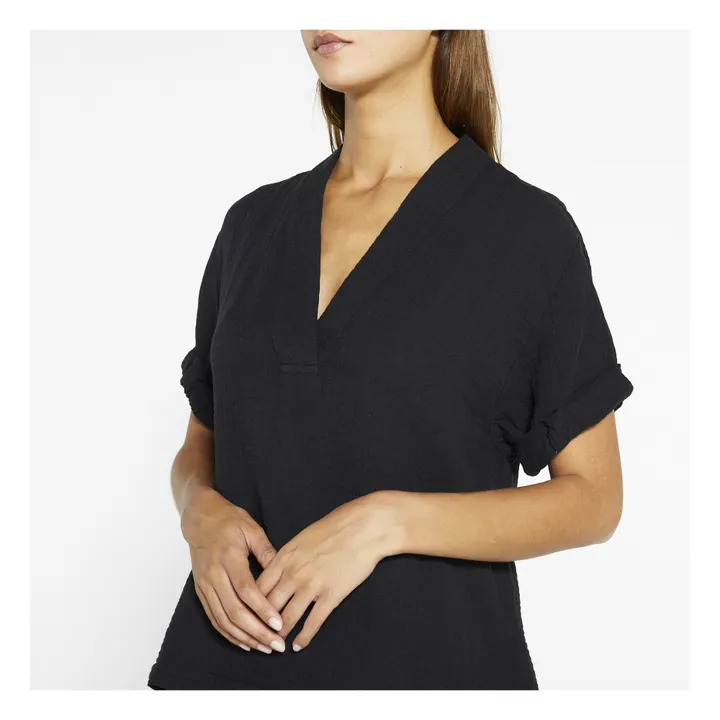 Xirena Top Avery Gaze de Coton | Noir