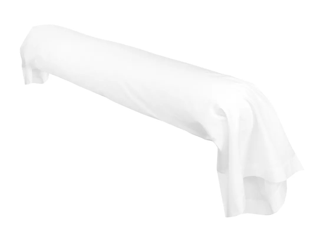 Taie de traversin uni 230x43 cm coton ALTO Blanc