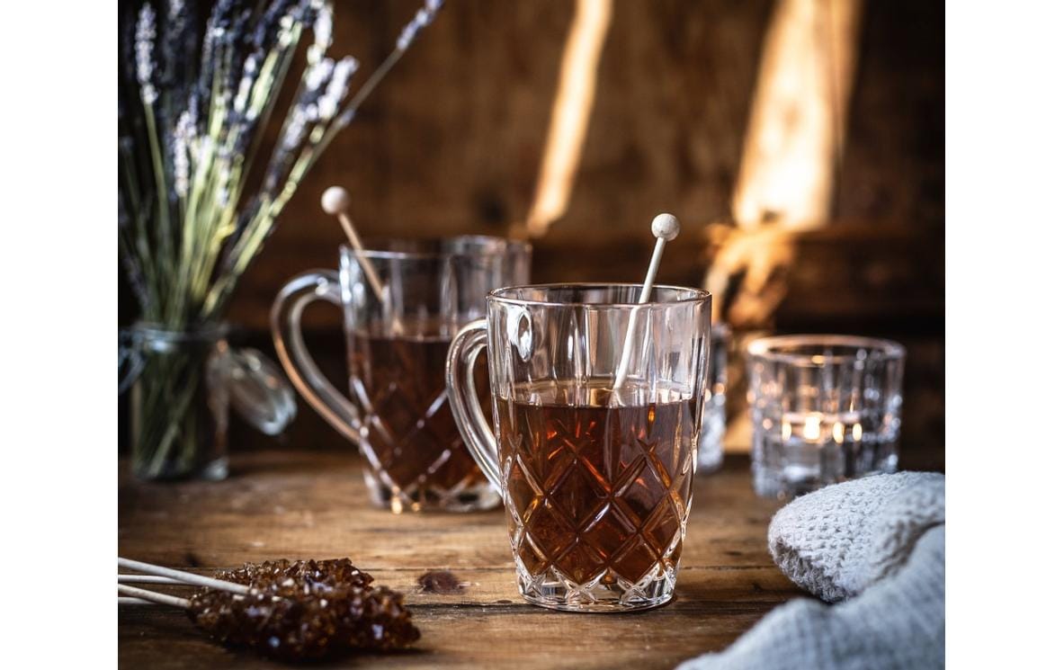 Teegläser-Set NoblesseTeegläser-Set aus Kristallglas mit elegantem Rautenmuster