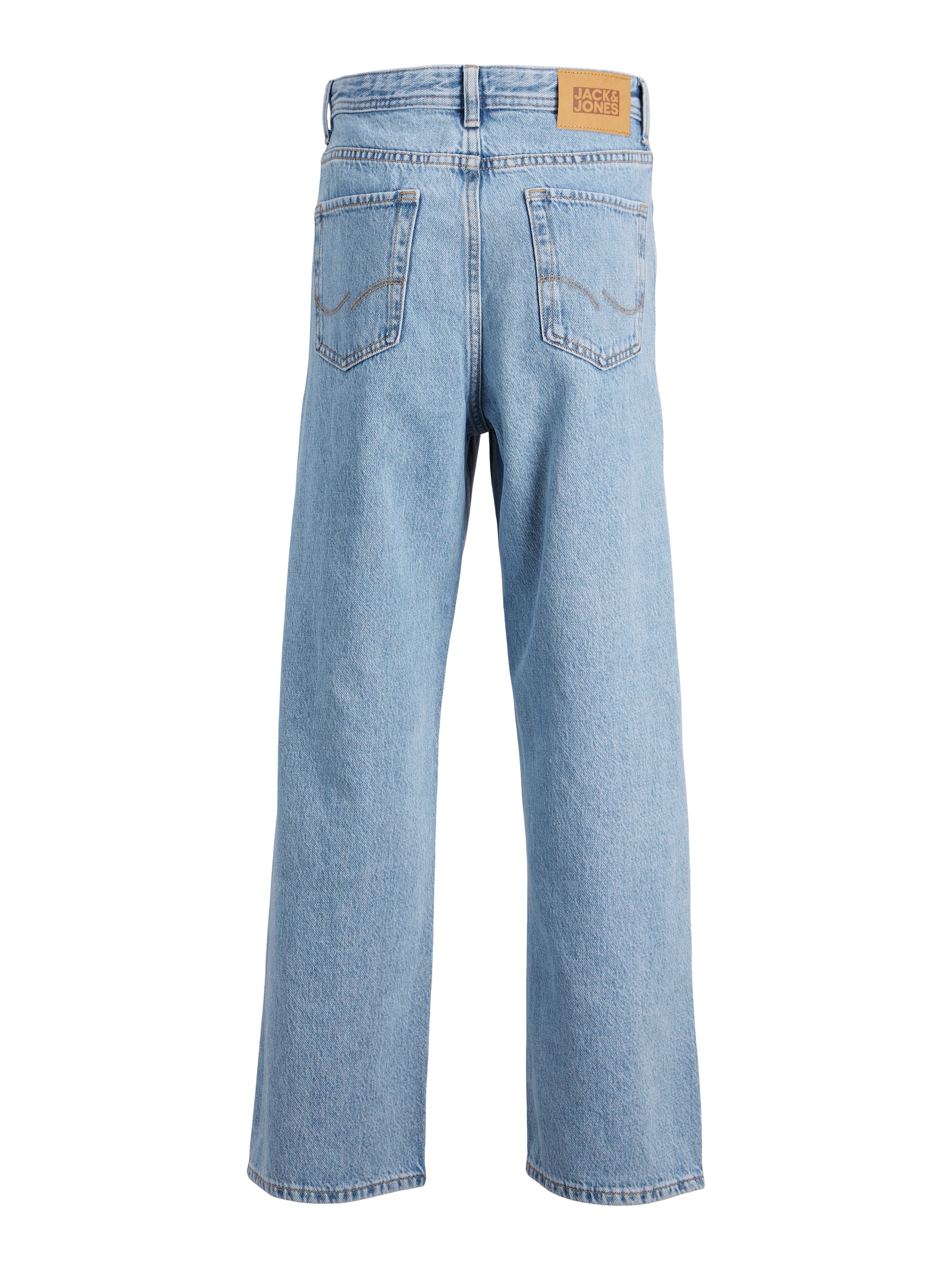 Jack & Jones Junior Relax-fit-Jeans »JJIALEX mit Baggy Fit und hoher Taille« Abriebeffekte, modisch, relaxed fit, Denim,