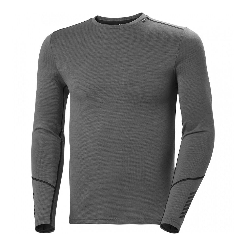 Helly Hansen LIFA MERINO MIDWEIGHT CREW - Sous-couche Homme concrete