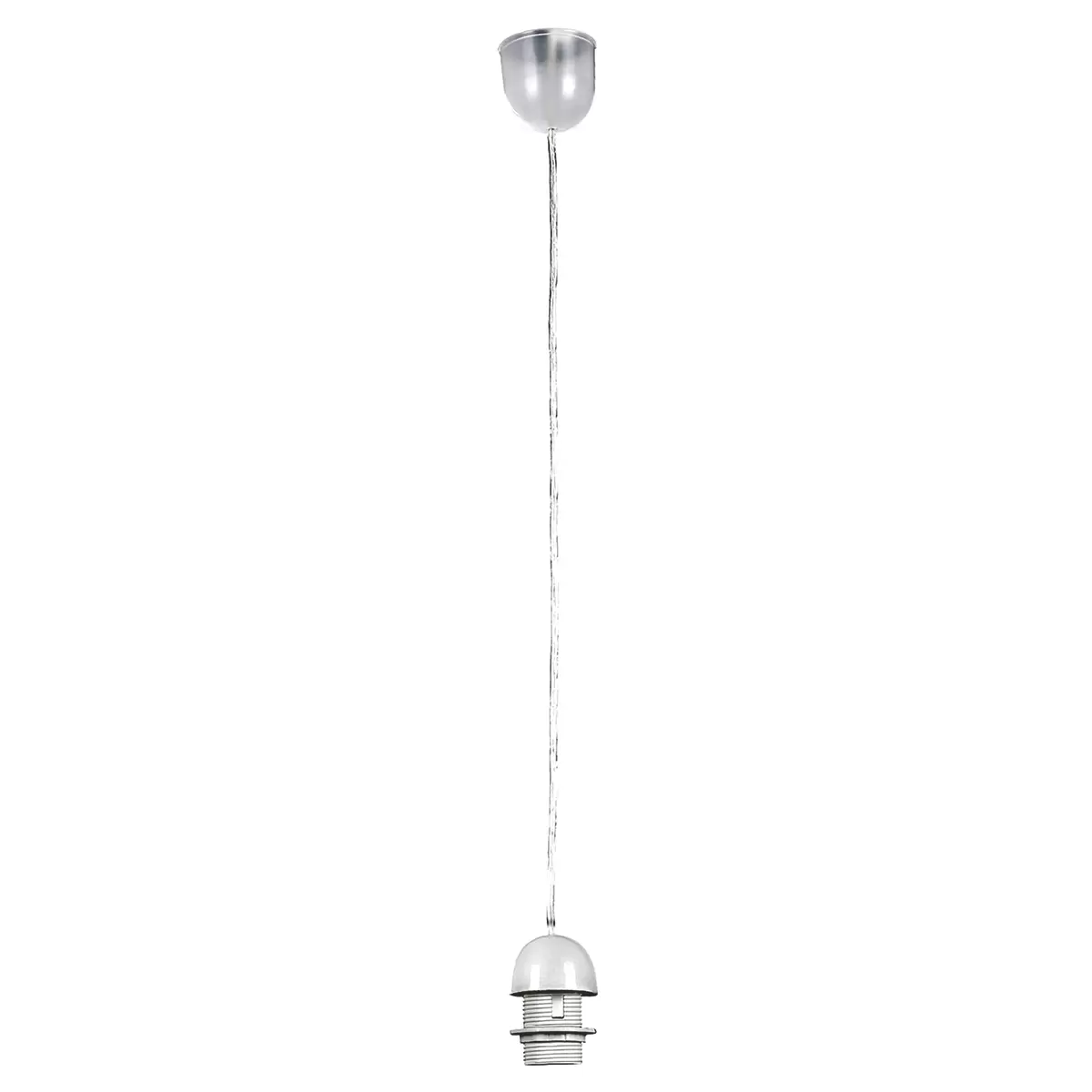 Globo Schnurpendel Metallic Silber