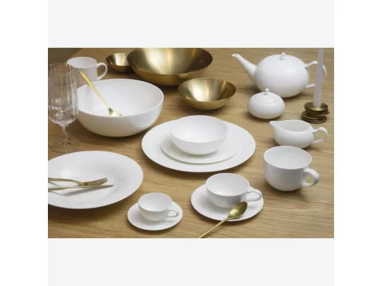 HABITAT - Bol en porcelaine - 15 cm – Blanc (Lot de 6) - Lux