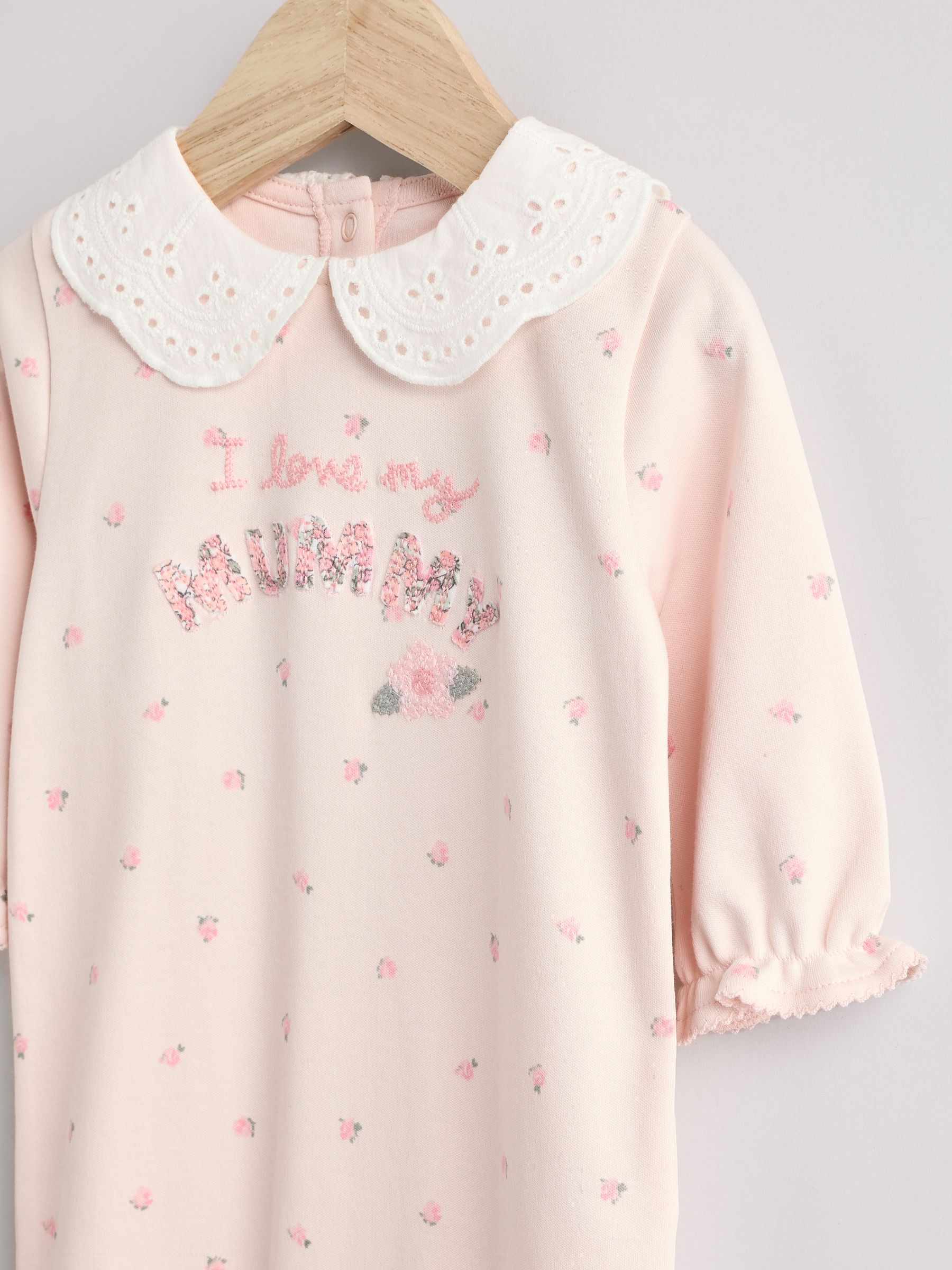 Roze Mummy - Baby Family 100% katoenen slaappak (0 - 2 jr)