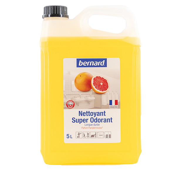 Nettoyant surodorant avec Bitrex à pH neutre Bernard pamplemousse 5 L