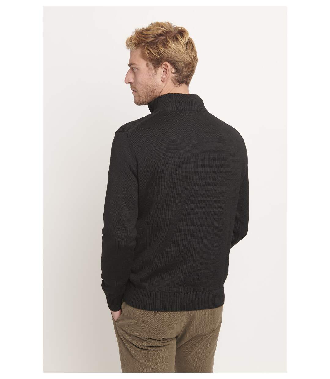 Pull cheminée uni