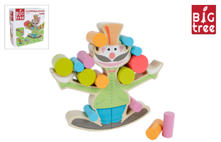 Houten Balansspel Clown 24delig 1ST