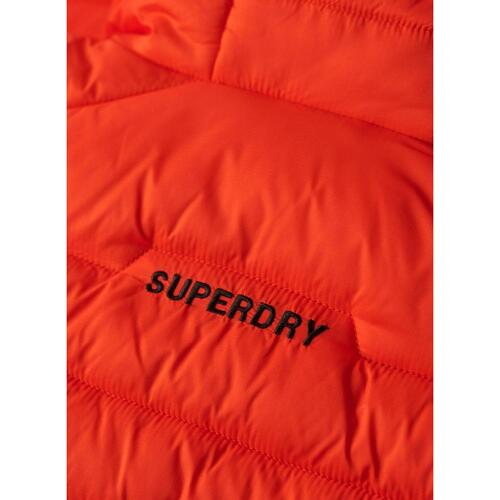 Superdry - HOODED FUJI SPORT PADDED JKT Naranja