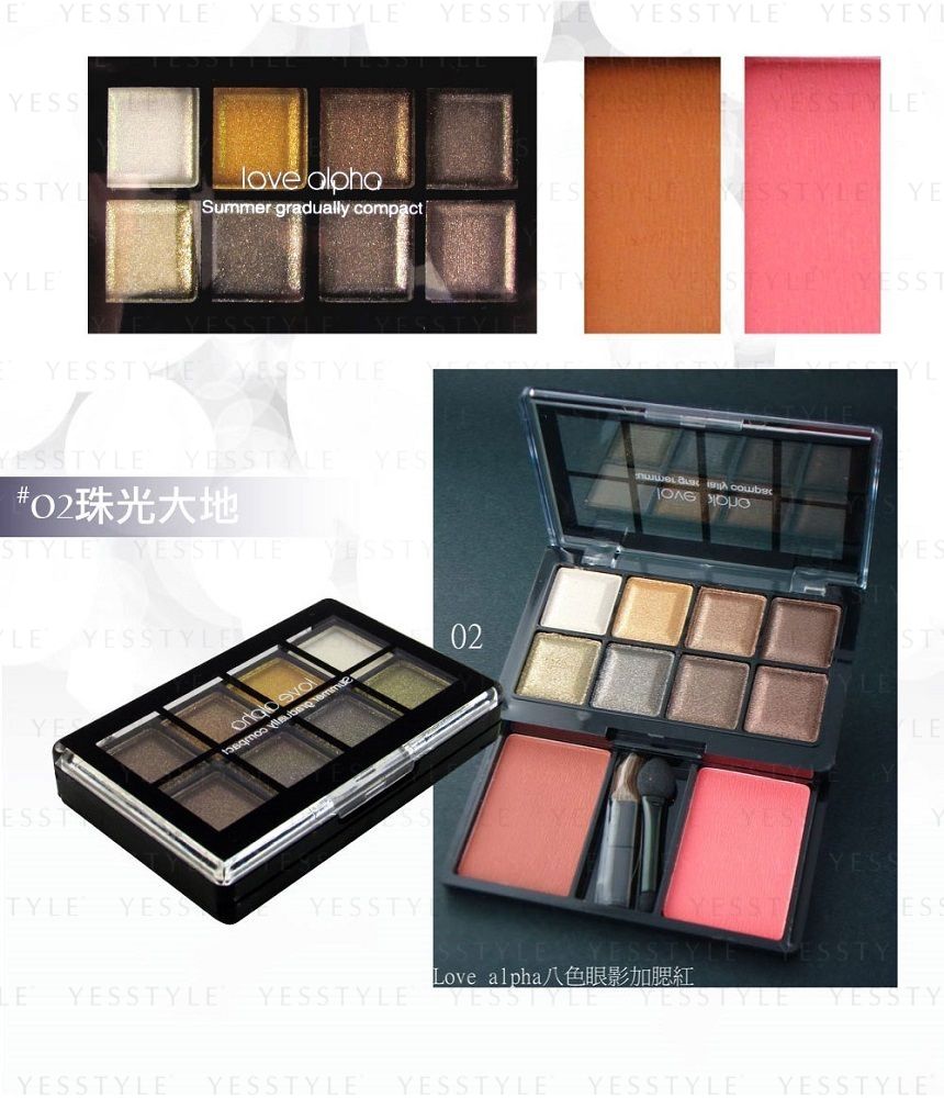 ELG - Love Alpha Oogschaduw Blush Make-up Palette