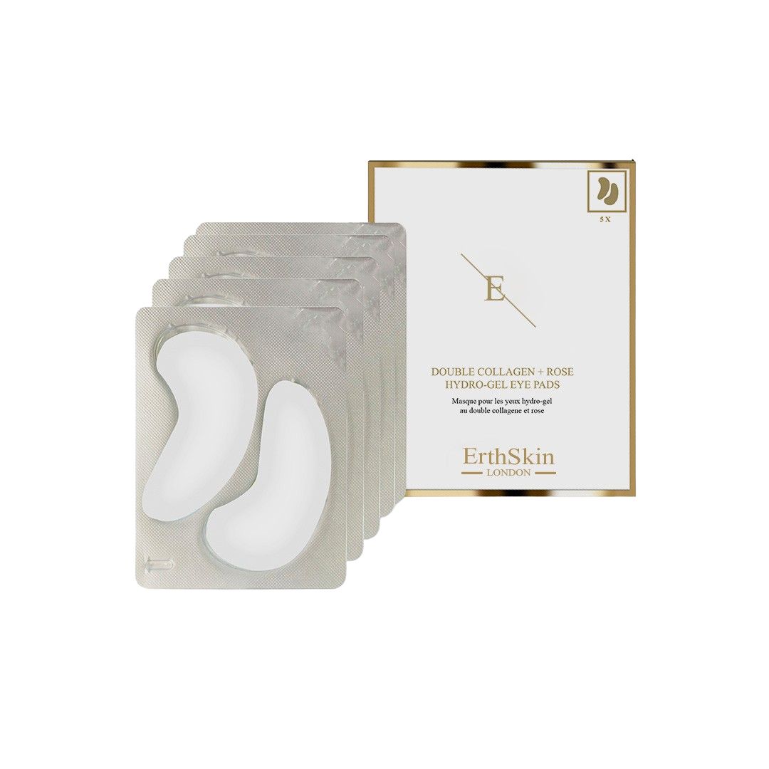 Erth skin london Doppeltes Kollagen + Rose Hydrogel-Augenpads
