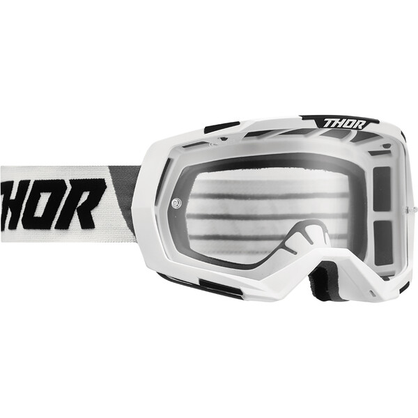 Thor Motocross - Masque Regiment Blanc / Noir / Transparent