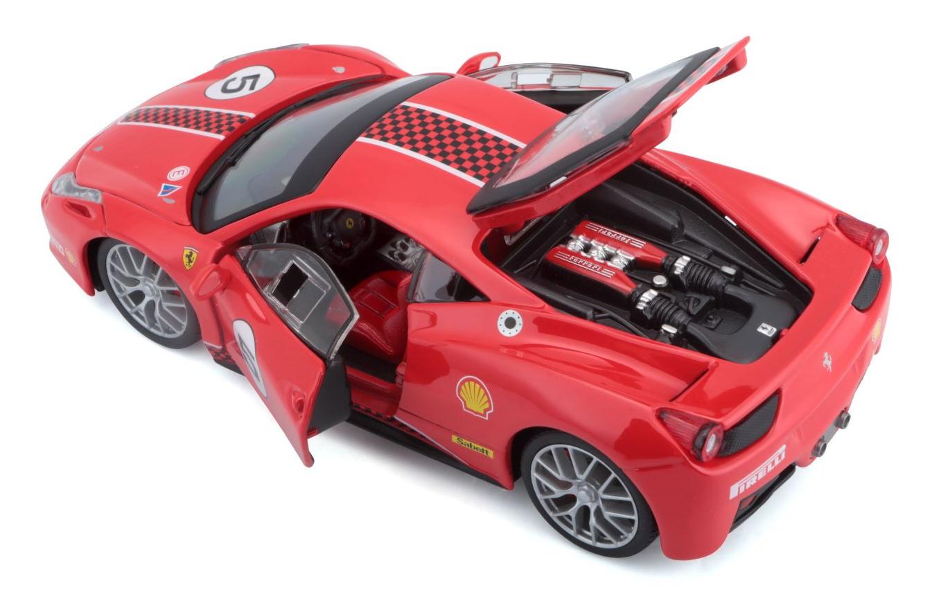 Ferrari Racing 458 Challenge Rot 1:24Sammlermodell im Massstab 1:24