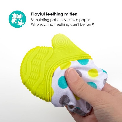 Glüv Mitaine de dentition pour bébé Gris - BBLÜV