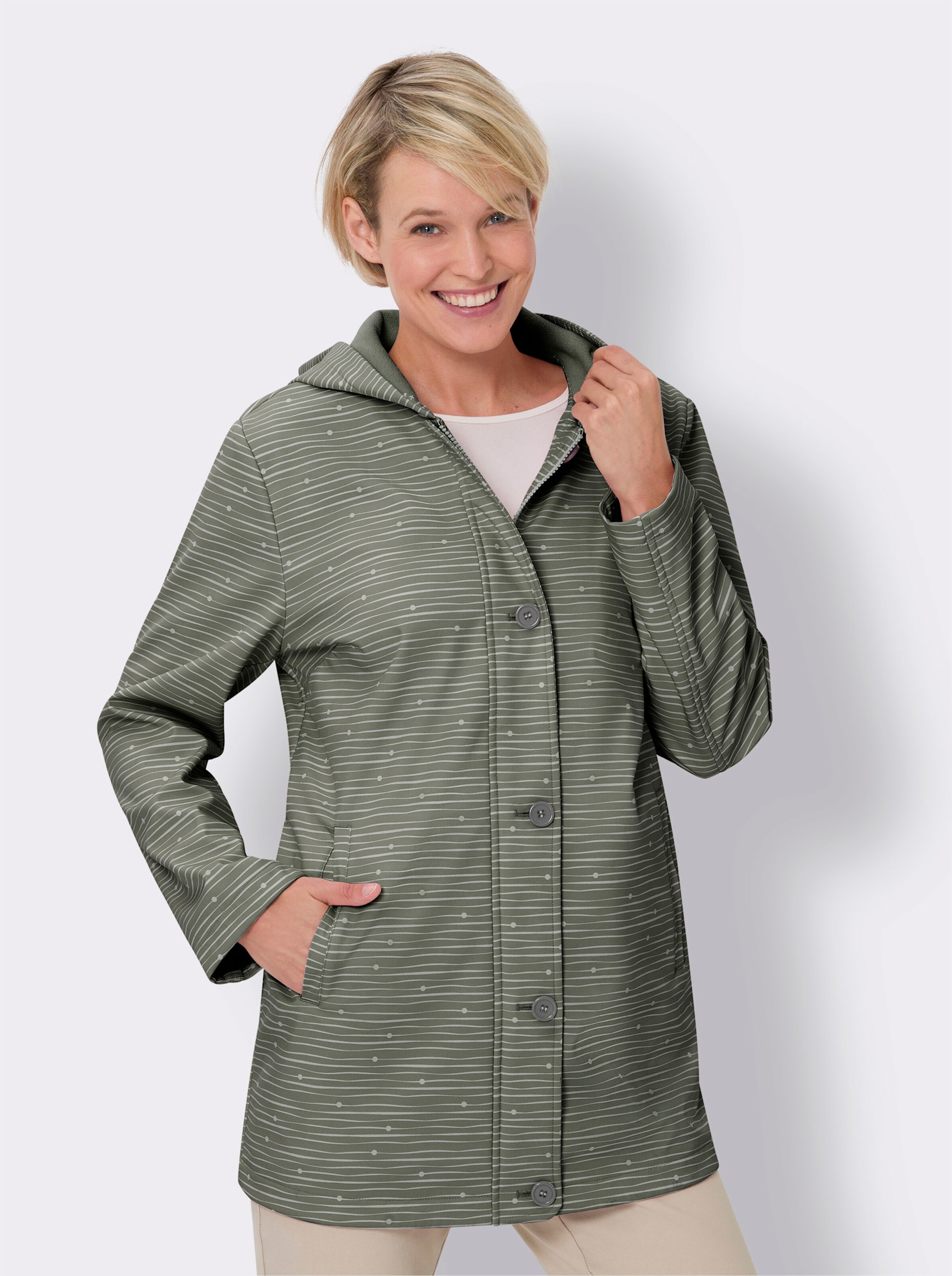 Softshelljacke mit wärmendem Fleece-Futter