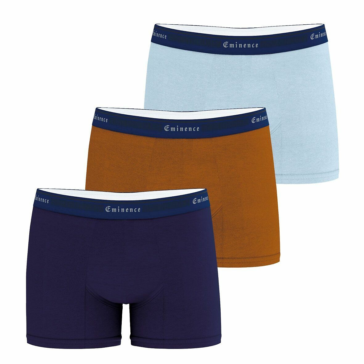 EMINENCE<br>Conjunto de 3 cuecas boxer lisas de alfaiate