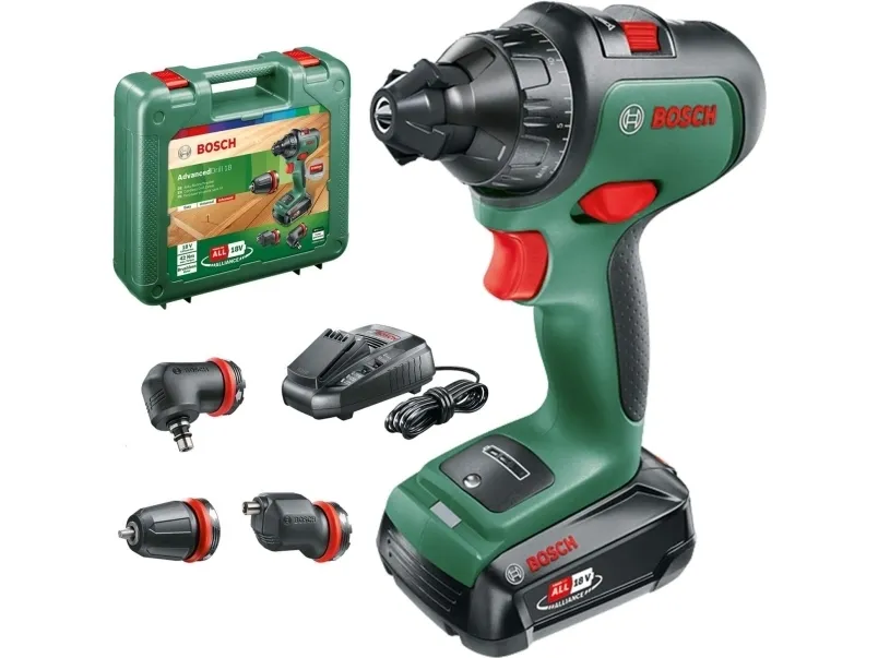 2 gear-Batteri boremaskine Bosch Home and Garden AdvancedDrill 18 18 V inkl. ekstra batteri, Kuffert, Inkl. oplader