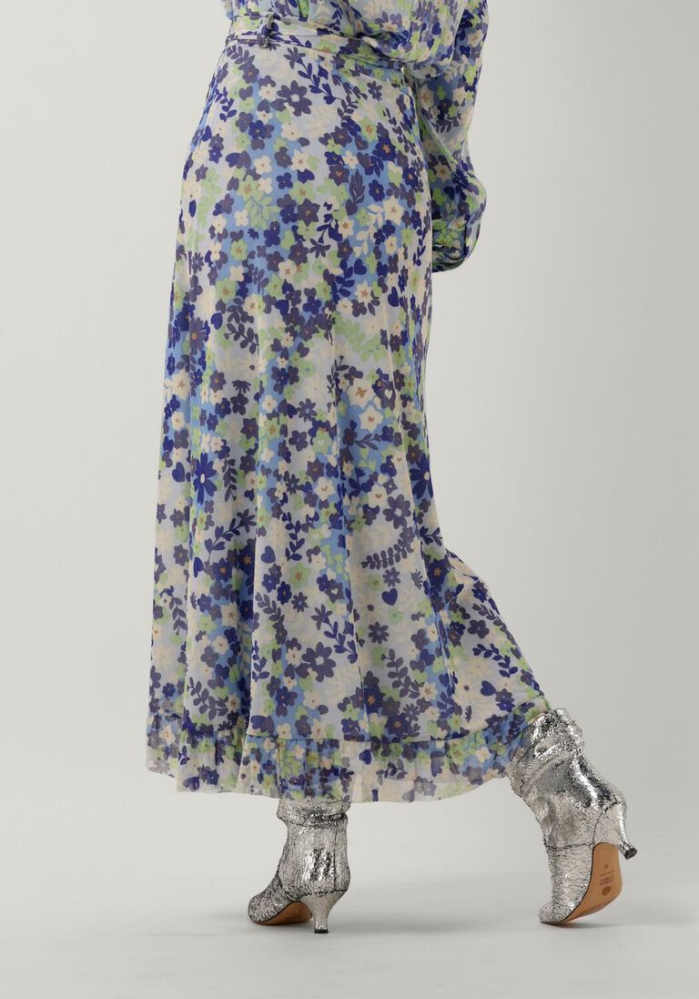 FABIENNE CHAPOT blauwe fabienne chapot midirok bobo frill skirt 215