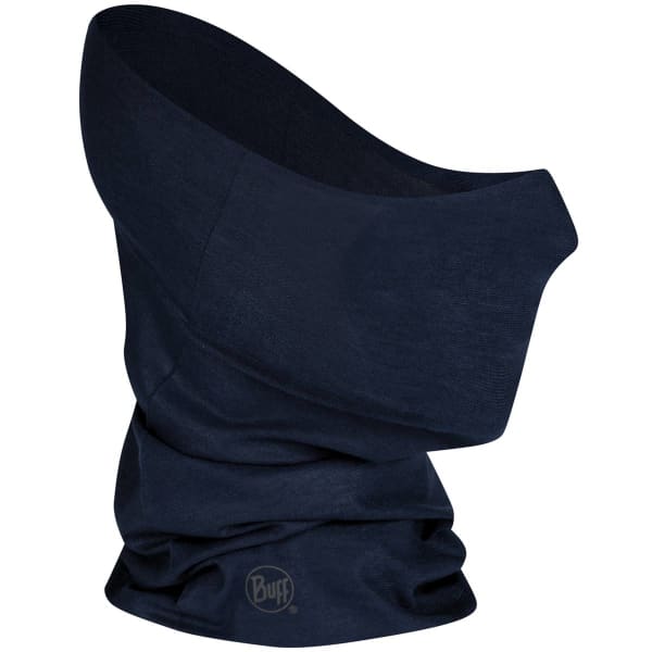 Bandeau cache cou randonnée BUFF TUBE FILTRANT SOLID NIGHT BLUE