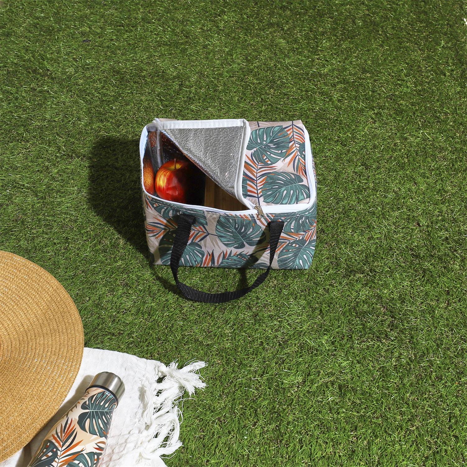 LUNCH BAG TROPICAL 24X18X13.5CM