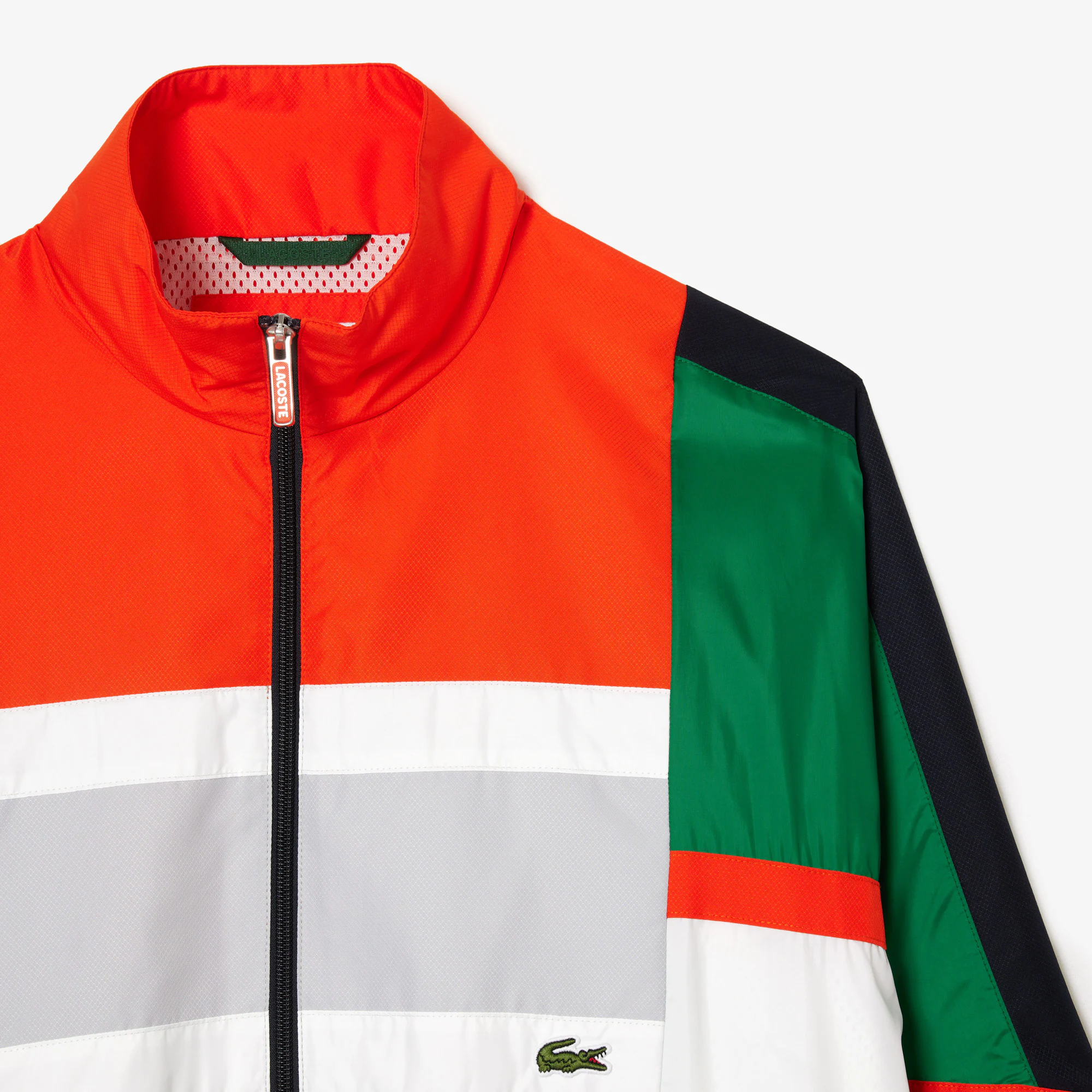 Colourblock-Trainings-Jacke aus Material-Mix Jacken & Mäntel - Grün - Lacoste - Herren