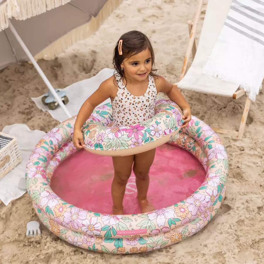 Swim Essentials Printed Children's Pool 100 cm Pink Blossom