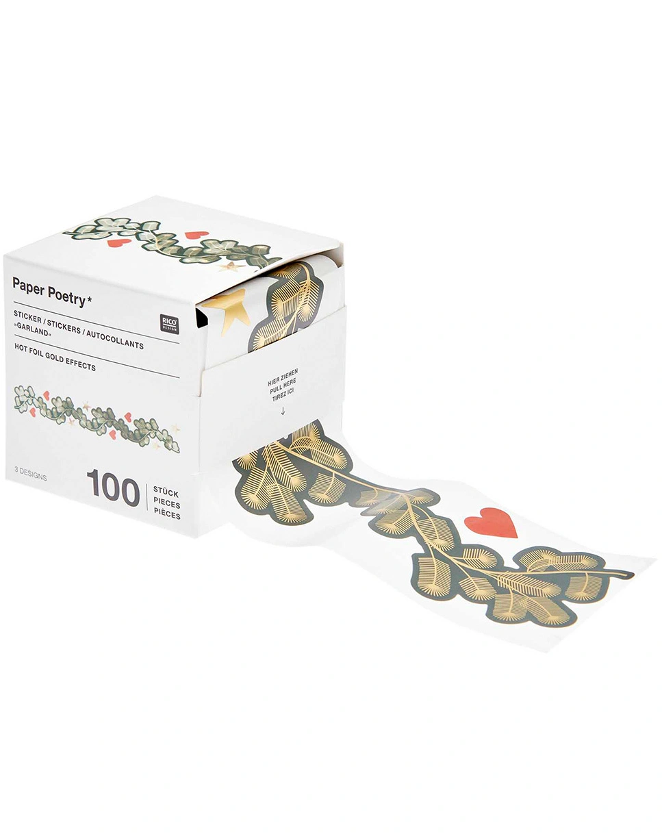 Sticker CHRISTMAS ROCKS! - ZWEIGE 100-teilig