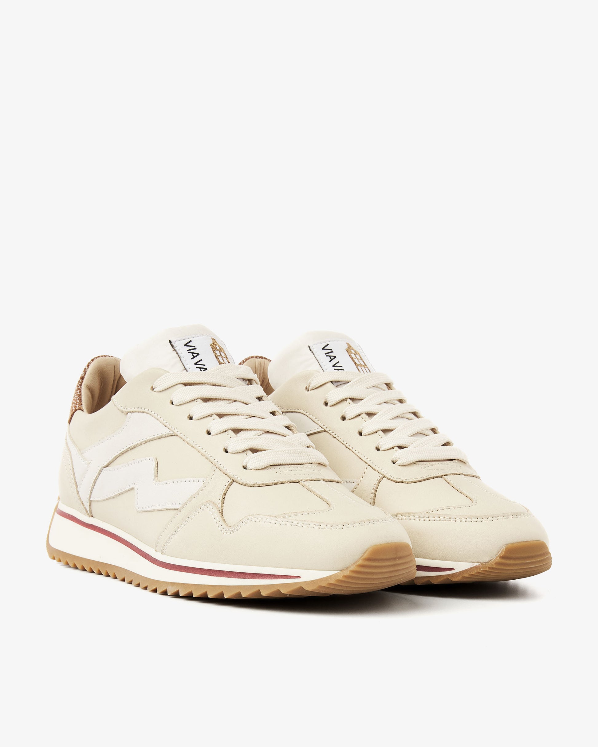 VIA VAI beige dames sneakers Mikki Alex