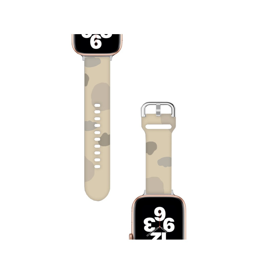 Apple Watch (42/41/40/38 mm) Silikon Sport Armband mit Dornschliesse (Gelenkumfang: 170-220mm) - Beige / Grau