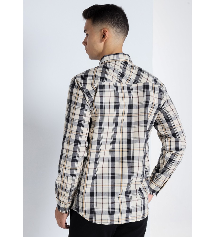 Victorio & Lucchino, camisa xadrez longa V&L com bolso multicolorido